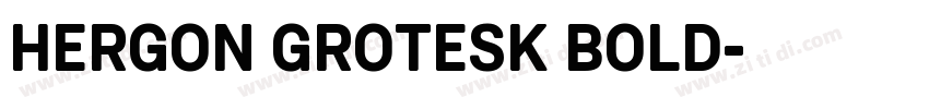 HERGON GROTESK BOLD字体转换